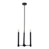 Xtricity - 3 Light Pendant, 13'' Width, From the Toscana Collection, Black - 76-5-90248 - Mounts For Less