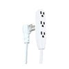 Xtricity - 3 Outlet Grounding Electric Extension Cord, 3 Meter Length, For Indoor Use, White - 76-2-70411 - Mounts For Less
