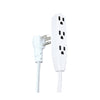 Xtricity - 3 Outlet Grounding Electric Extension Cord, 4.5 Meter Length, For Indoor Use, White - 76-2-70412 - Mounts For Less