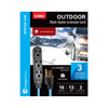 Xtricity - 3-Outlet Grounding Extension Cord, 3 Meter Length, For Outdoor Winter Use, Blue - 76-2-70435 - Mounts For Less