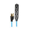 Xtricity - 3-Outlet Grounding Extension Cord, 3 Meter Length, For Outdoor Winter Use, Blue - 76-2-70435 - Mounts For Less