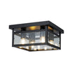 Xtricity - 4-Light Ceiling Light, 11.8'' Width, From the Panama Collection, Black - 76-5-90245 - Mounts For Less