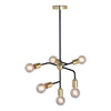 Xtricity - 6-Light Pendant, 14.2'' Width, From the Skylight Collection, Gold - 76-5-90211 - Mounts For Less