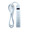 Xtricity - 6 Outlet Surge Protector with 6 Foot Cord, 450 Joules, White - 76-3-70604 - Mounts For Less