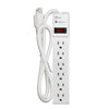 Xtricity - 6 Outlet Surge Protector with Grounding, 90 Joules, 3 Feet Cable, White - 76-3-70599 - Mounts For Less