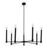Xtricity - 7-Light Pendant, 38'' Width, From the Toscana Collection, Black - 76-5-90249 - Mounts For Less