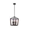 Xtricity - Pendant Light, 11.8'' Width, From the Gustavo Collection, Black and Brown - 76-5-90197 - Mounts For Less
