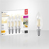 Xtricity - Set of 4 Dimmable Energy Saving LED Bulbs, 3.5W, E12 Base, 3000K Soft White - 76-1-40045 - Mounts For Less