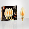 Xtricity - Set of 4 Old Style LED Bulbs, 3.5W, E12 Base, 2200K Soft White - 76-1-40046 - Mounts For Less