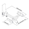 AMX BS-09 Swivel "Bookshelf" speaker mounts for home theaters black (Pair) - - Mounts For Less