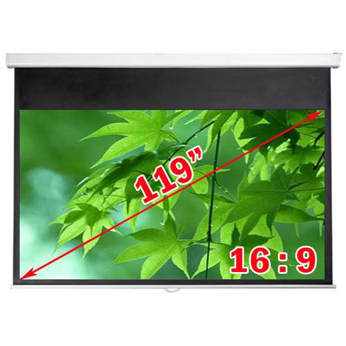 Antra 119" 16:9 Electric Projection Screen Matt White With Remote - 13-0004 - Mounts For Less