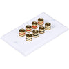 Banana binding post wall plate for 4 speakers gold plated white - 07-0056 - Mounts For Less