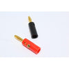 Banana Speaker Plugs Gold Plated 2 pack 1 Black and 1 Red - 07-0121 - Mounts For Less