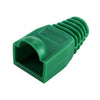 Boots for 8P8C RJ45 Cat6 connectors Green - 10 - 89-0691 - Mounts For Less