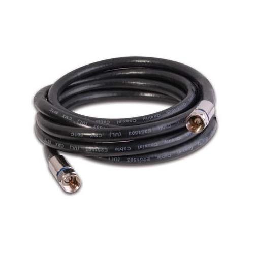 Coaxial cable 15ft RG-6 Black M/M - 35-0076 - Mounts For Less