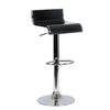 Contemporary Bar Stool Swivel & Adjustable Chrome & Black - - Mounts For Less