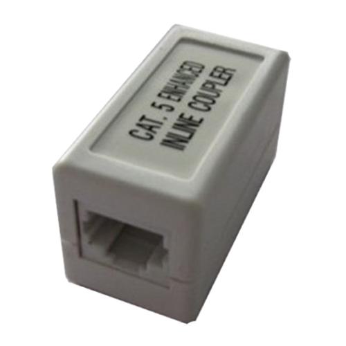 Coupler for Ethernet cable network Cat5e RJ-45 F/F White - 89-0005 - Mounts For Less