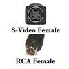 Coupler S-Video Female to RCA-Female plug - - Mounts For Less