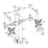 Desk mount bracket 2 articulated arm for 2 Monitors 10 - 23 in - 04-0028 - Mounts For Less