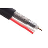 Digiwave Siamese Cable RG59 60% Braided + 20AWG 2 Conductors CCA 500' Black - 89-1174 - Mounts For Less