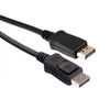 Displayport cable Male - Male black 6ft - - Mounts For Less