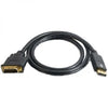 Displayport Male to DVI-D Male cable black 15ft - 79-0012 - Mounts For Less