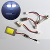 Dome Light COB LED, 18 LEDS, 28x18mm, White T10 BA9S festoon - 75-0093 - Mounts For Less