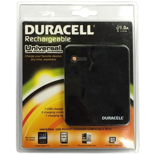Duracell universal USB pocket charger Cellphones, iPod, iPad etc - 60-0087 - Mounts For Less