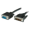 DVI-A male to SVGA Male cable Black 6ft - 12-0022 - Mounts For Less