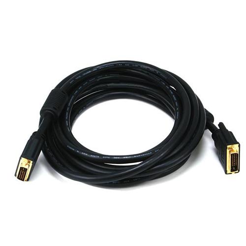 DVI-D Male/Male cable 10ft 28 AWG with ferrite cores - 12-0018 - Mounts For Less