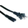 Electrical Power Cord, Figure 8, C7, 10 ft Black - 06-0029 - Mounts For Less