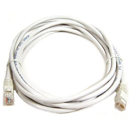 Ethernet cable network Cat5e RJ-45 15ft White - 89-0131 - Mounts For Less