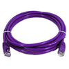 Ethernet cable network Cat6 500MHz RJ-45 100ft Purple - 89-0179 - Mounts For Less