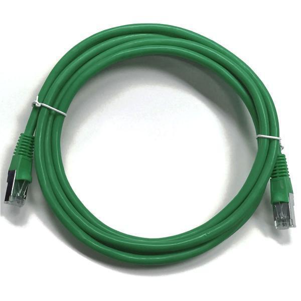Ethernet cable network Cat6 550MHz RJ-45 shield 200 ft Green - 89-0300 - Mounts For Less