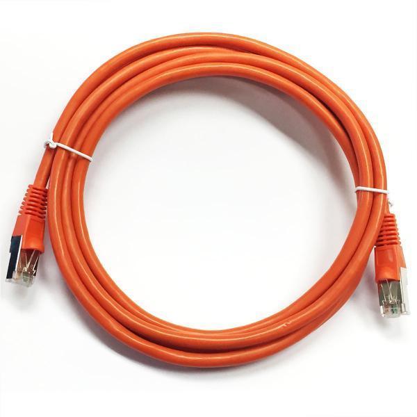 Ethernet cable network Cat6 550MHz RJ-45 shield 50 ft Orange - 89-0266 - Mounts For Less