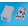 Ethernet RJ45 surface box 1 Port White - 05-0103 - Mounts For Less
