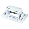 EZ-Mount pass-thru wall plate 1 Gang - White - - Mounts For Less