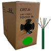 GlobalTone Bulk Ethernet Network Cable 23AWG Cat6 UTP CCA Green 1000 Ft - 95-03350 - Mounts For Less