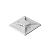 GlobalTone Cable Tie-Wraps mounts self-adhesive 1" Natural 100pk - - Mounts For Less