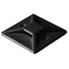 GlobalTone Cable Tie-Wraps mounts self-adhesive 3/4" Black 100pk - - Mounts For Less