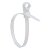 GlobalTone Cable Tie-Wraps natural 8 inches 50Lbs - Bag of 100 with holes - - Mounts For Less