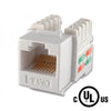 Globaltone Keystone Connector Cat6 RJ-45 Punch Type 110 Female White - 88-0059 - Mounts For Less