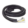 GlobalTone Split loom flexible tube cable organizer 3/4in 25mm black 100ft - 67-0037 - Mounts For Less