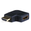 HDMI female to HDMI mâle angled flat left adapter 1080p 90 deg - 05-0036 - Mounts For Less