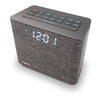 iHome IBT232GXC FM Bluetooth Alarm Clock with Speaker and USB Charging, Gray - 78-120075 - Mounts For Less