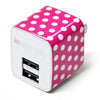 iessentials 2 Ports USB Wall Charger 2.4A With Chevron or Dots Pattern - 60-0233 - Mounts For Less