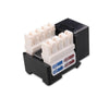 Keystone Connector Cat6 RJ-45 Punch Type 110 Female Black - 88-0069 - Mounts For Less