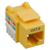 Keystone Connector Cat6 RJ-45 Punch Type 110 Female Yellow - 88-0072 - Mounts For Less
