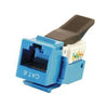Keystone Connector CAT6 RJ45 90 Degree Female Blue - - Mounts For Less
