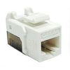 Keystone Connector Cat6a RJ-45 Punch Type 110 Female White - 88-0083 - Mounts For Less